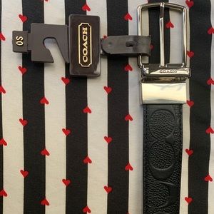 Coach men’s reversible belt